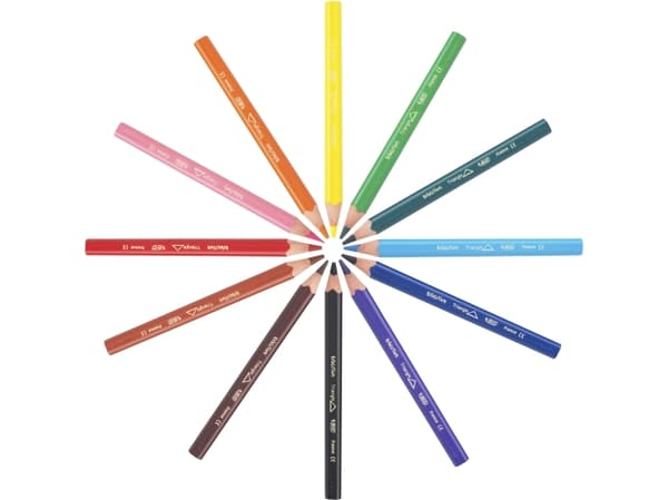 BIC KiDS ecolutions EVOLUTION - Fargeblyant (en pakke 12)