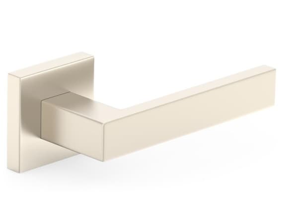 Metal-Bud Door Handle Qubik Satin Nickel