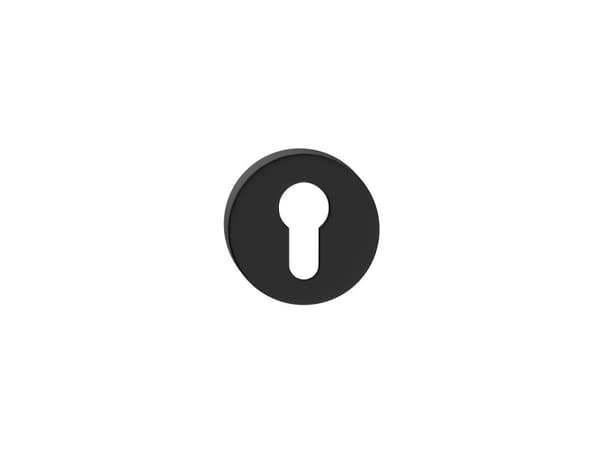 Metal-Bud Cylinder Escutcheon Black
