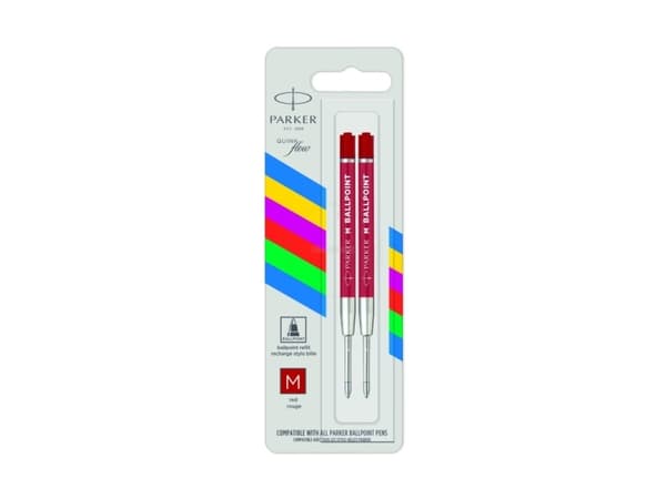 Parker 2166545, Röd, Medium, Röd, 0,7 mm, 2 styck