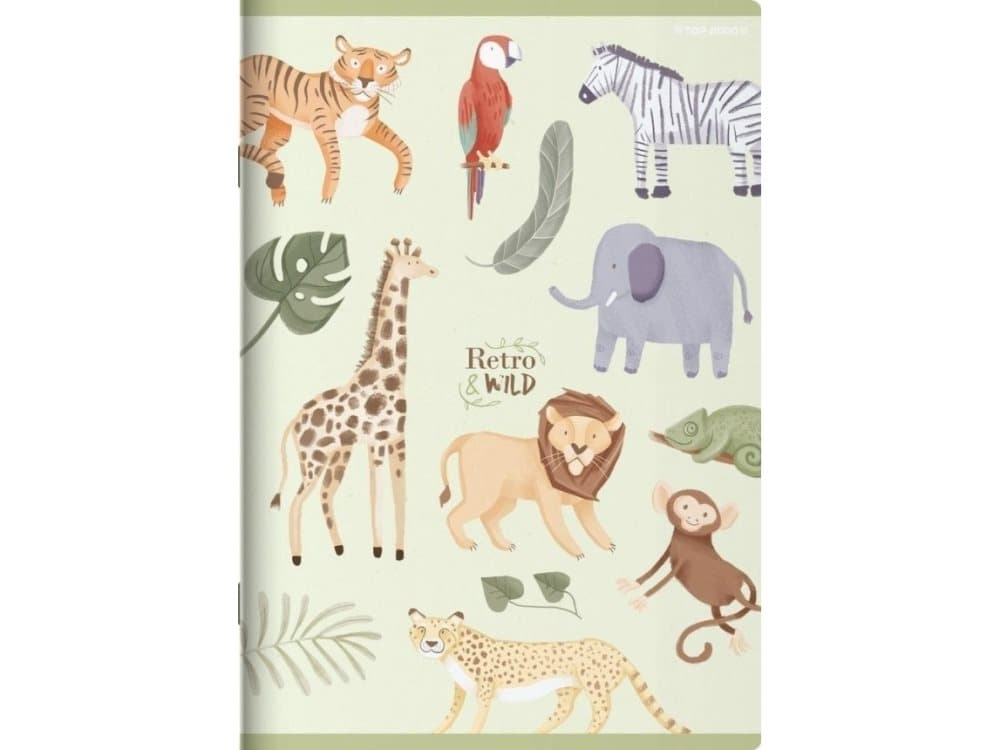 Notebook A6/32K, grille Free & Wild (12 pcs)