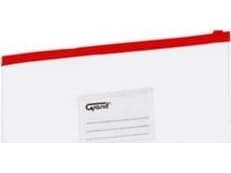 KW Trade A5 envelope for documents, foil zipper, red