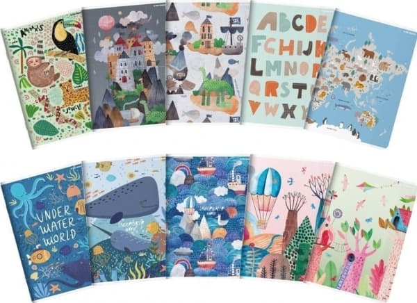 Notebook A5/16K, Megamix grid (20 pcs)