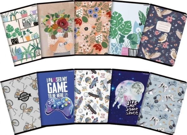 Notebook A5/32K, Megamix grid (10 items)