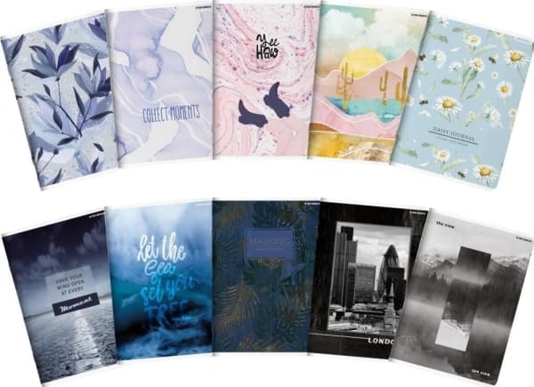 Notebook A5/60K, grid Megamix 2 (10 pcs)