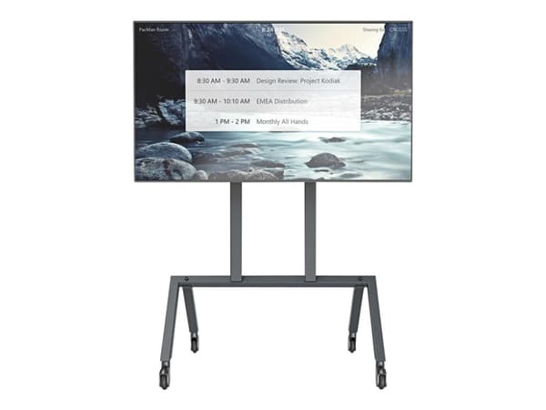 Heckler AV - Vogn - for LCD-skjerm - stål - gråsvart - skjermstørrelse: 50"-75" - monteringsgrensesnitt: 400 mm