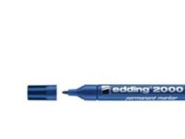 Marker permanent Edding 2000C rund blå