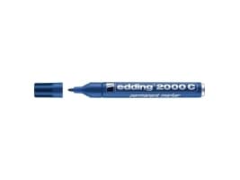 Marker permanent Edding 2000C rund blå