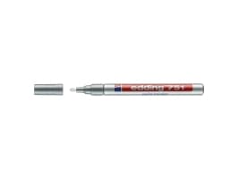 Paintmarker, Edding 751, 1-2 mm, sølv