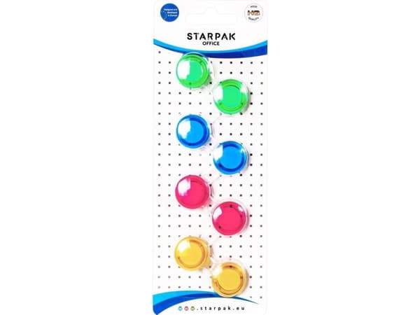 Starpak MAGNET TRANSP MIX 20MM PCS OP8PCS B/C 24/144