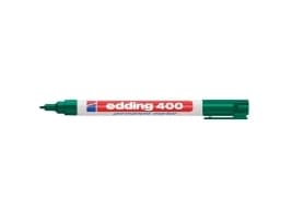 Permanent marker Edding 400, rund, 1 mm, grøn