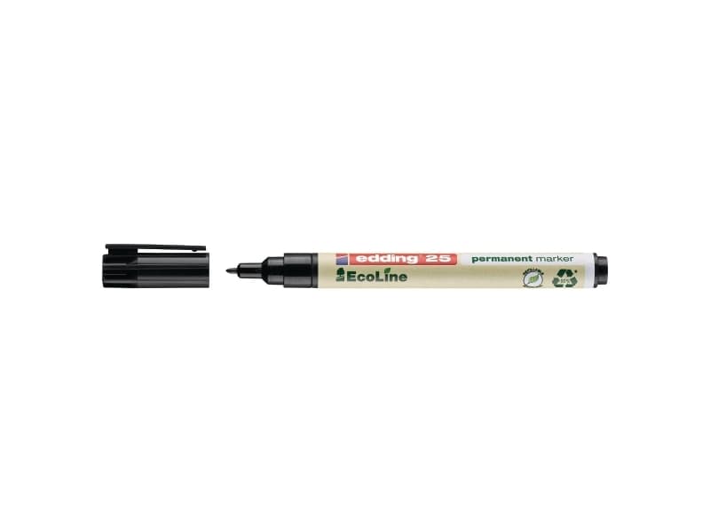 Permanent marker Edding 25 Ecoline, sort