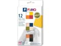 Miniatyrbilde 5 av 5: Staedtler FIMO 8023 C, Modelleringsleire, Sort, Blå, Sjokolade, Konjakkfarget, Grå, Oliven, Oransje, Rosa, Rød, Hvit, Gult, 12 stykker, 12 farger, 11