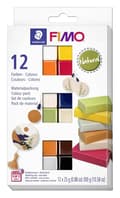 Miniatyrbilde 1 av 5: Staedtler FIMO 8023 C, Modelleringsleire, Sort, Blå, Sjokolade, Konjakkfarget, Grå, Oliven, Oransje, Rosa, Rød, Hvit, Gult, 12 stykker, 12 farger, 11