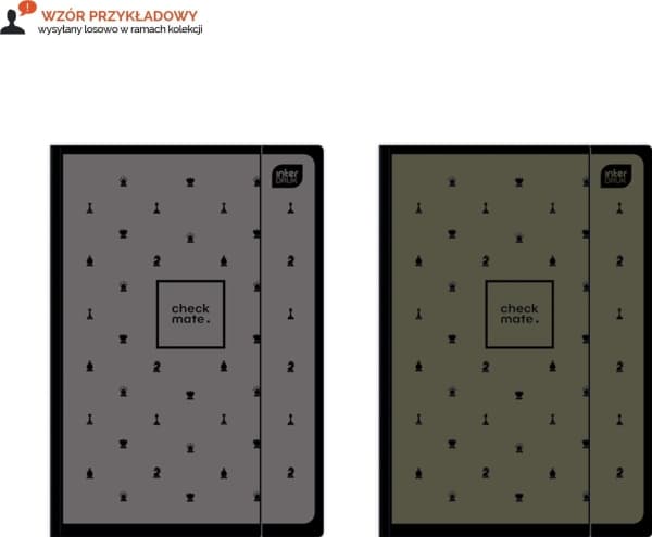 Interprint Folder with elastic A4 + Soft Touch Chess