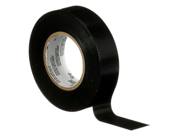3M 165BK6E, 1 kpl, Musta, PVC-muovi, 600 V, Kupla, 25 m