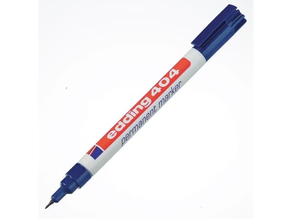 Permanent marker edding 404, rund, 0,7 mm, blå