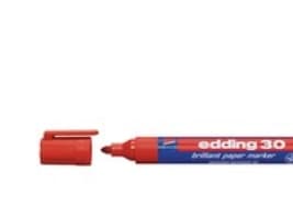Permanent marker edding 30, rund, 2 mm, rød