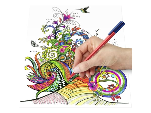 Fineliner Staedtler® triplus® Color 323 med 8+2 stk. ass. farver