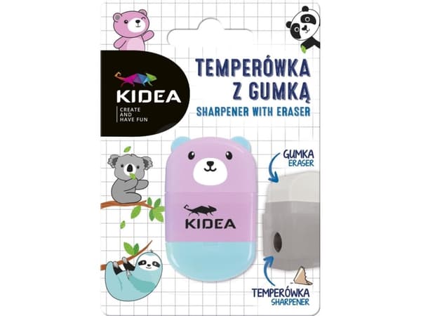Kidea Pencil sharpener with an eraser Kidea Pink