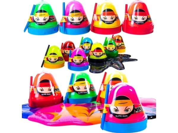 Maksik Glutek Slime Mr Boo Ninja Neon 100g 80063 p24 mix cena za 1 szt UA