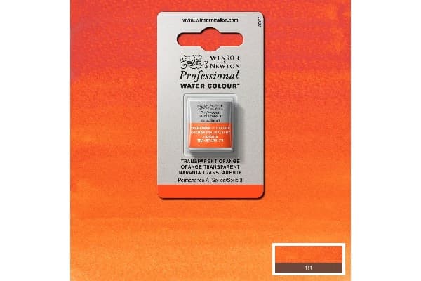 Watercolour proff. 1/2 pan transparant orange