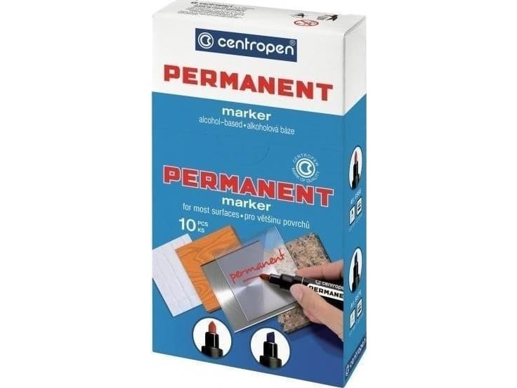 Permanent marker 8576 black (10 pcs)