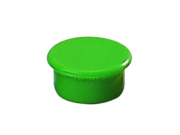 Magneetti Dahle, pyöreä, 13 mm, vihreä, 10 kpl:n pakkaus.