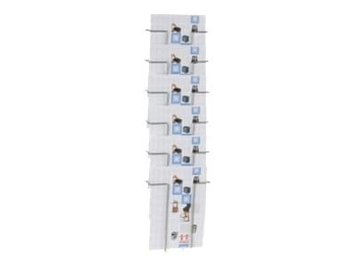 Esiteteline Twinco, seinämalli, 6 hyllytasoa, A4