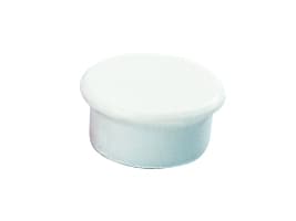 Magnet Dahle, rund, 13 mm, vit, 10 st.