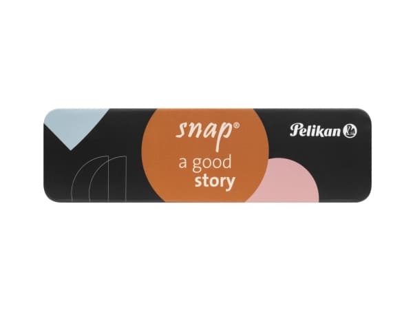 Pelikan Kugelschreiber Snap Metalic K10 Platin im Etui, Klämma, Fastklämbar, indragbar kulspetspenna, Blå, 1 styck, Medium