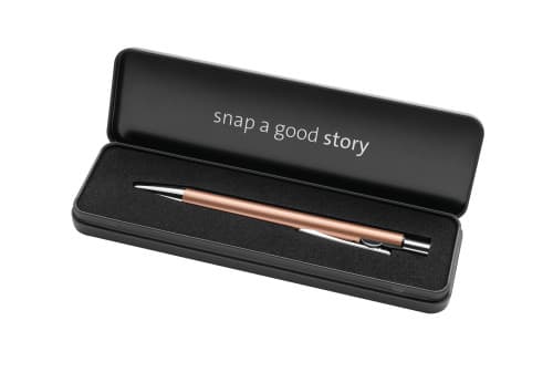 Pelikan Kugelschreiber Snap Metalic K10 Kupfer im Etui, Klips, Uttrykkbar kulepenn med hengefeste, Blå, 1 stykker, Medium