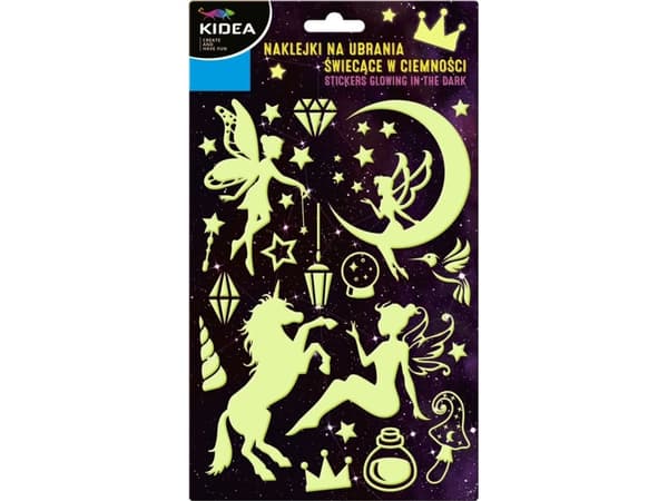 Derform Stickers for clothes glowing in the dark Fairies Kidea