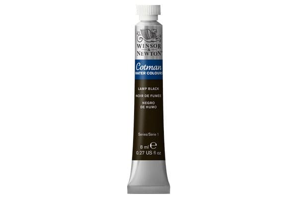 Cotman watercolour 8ml Lamp Black 337