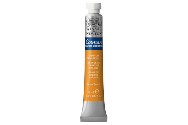 Cotman watercolour 8ml Cad Orange Hue 090