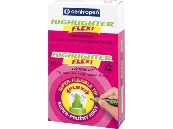 Centropen Highlighter FLEXI 8542 pink (10 pieces)