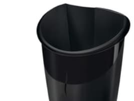 Papirkurv, Cep Ellypse GreenSpirit af genbrugsplast, 15 L, sort