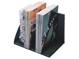 Kirjatuki cep modulaarinen 6 lokeroa musta