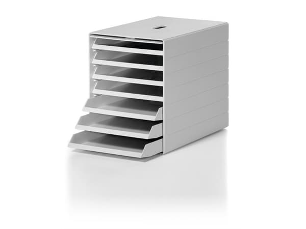 DURABLE IDEALBOX PLUS - Skuffskap - 7 rom - for C4 - grå