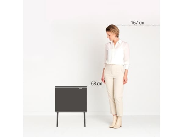 Brabantia Bo Touch Bin, 540 mm, 312 mm, 680 mm, 5.7 kg, Belgien
