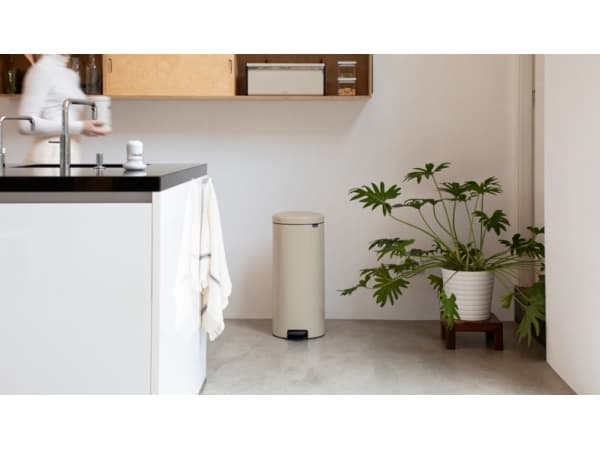 Brabantia NewIcon, 30 l, Rund, Beige, Pedal, Belgia, 29,3 cm