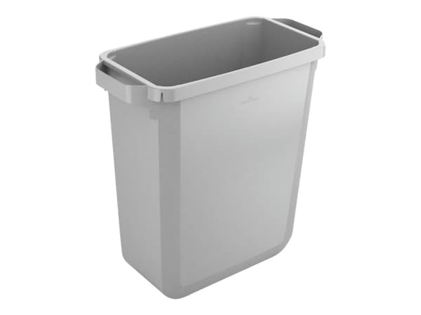 DURABLE DURABIN - Avfallskurv - rektangulær - 60 L - håndtak - utendørs - plast - grå