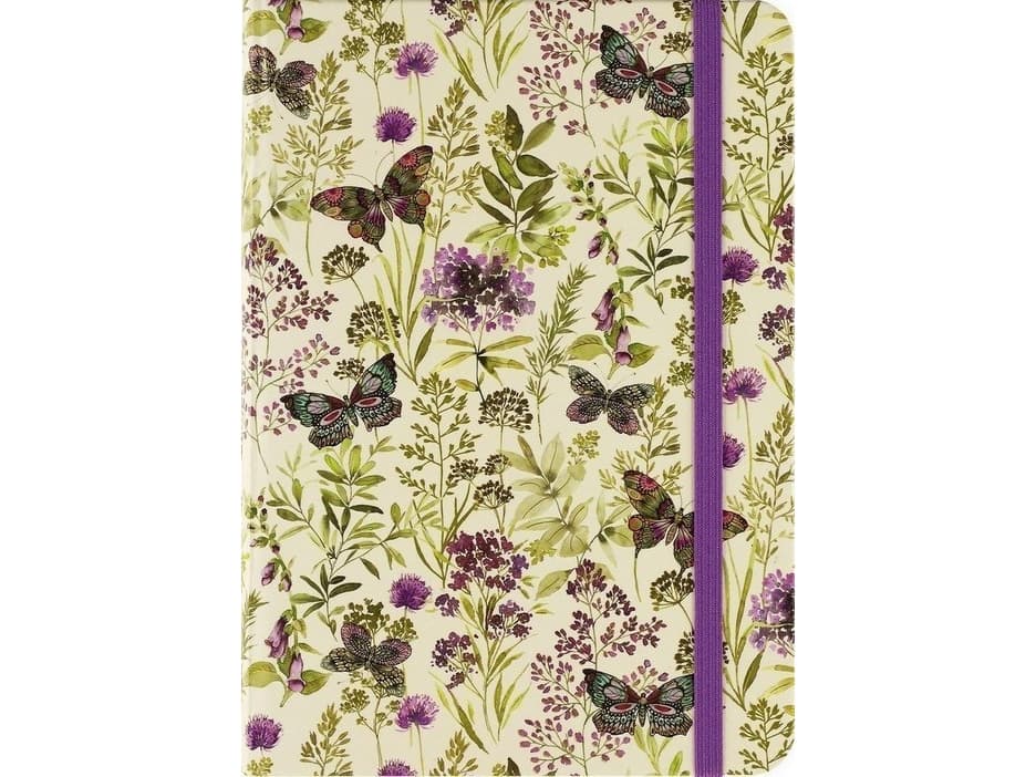 Peter Pauper Press Notebook Mini Amethyst Butterflies