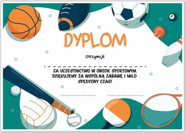 LearnHow A4 sportläger diplom 20st
