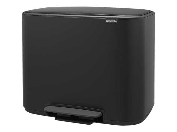 Brabantia Bo Pedal Bin - Soptunna - fliplock - 33 L - fotpedal - sopsortering - mattsvart