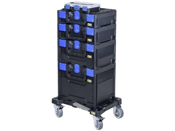 Allit 454495 EuroPlus MetaRoll Transportrullevogn ABS Bæreevne (max.): 100 kg 500 mm x 370 mm x 170 mm Antal hjul 4