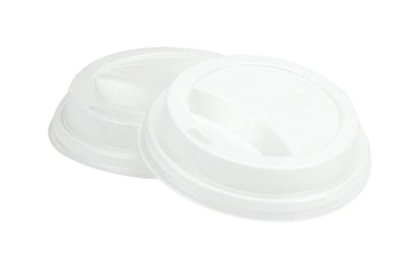 Højt låg t/12/16oz 34/45cl bægre hvid 50stk/ps 1000stk/kar