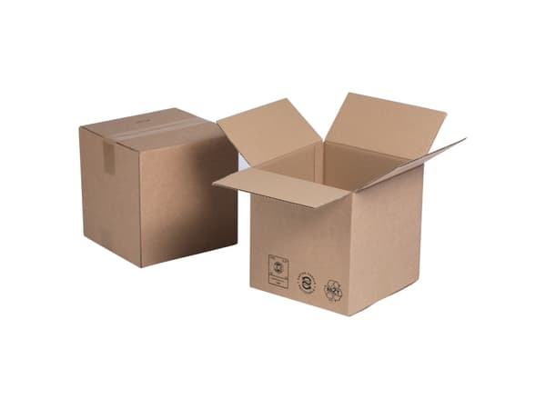 Standardkasse, 2-lag, 400 x 400 x 400 mm, bundt a 10 stk.