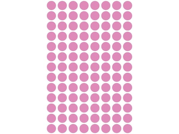 Avery Zweckform Avery Zweckform 8mm etiketter, rosa, 104 etiketter, för märkning, förpackning om 4, 3111, för handskrift