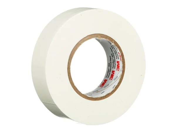 3M 165WH1E, 1 stykker, Hvit, PVC, 600 V, Blister, 10 m